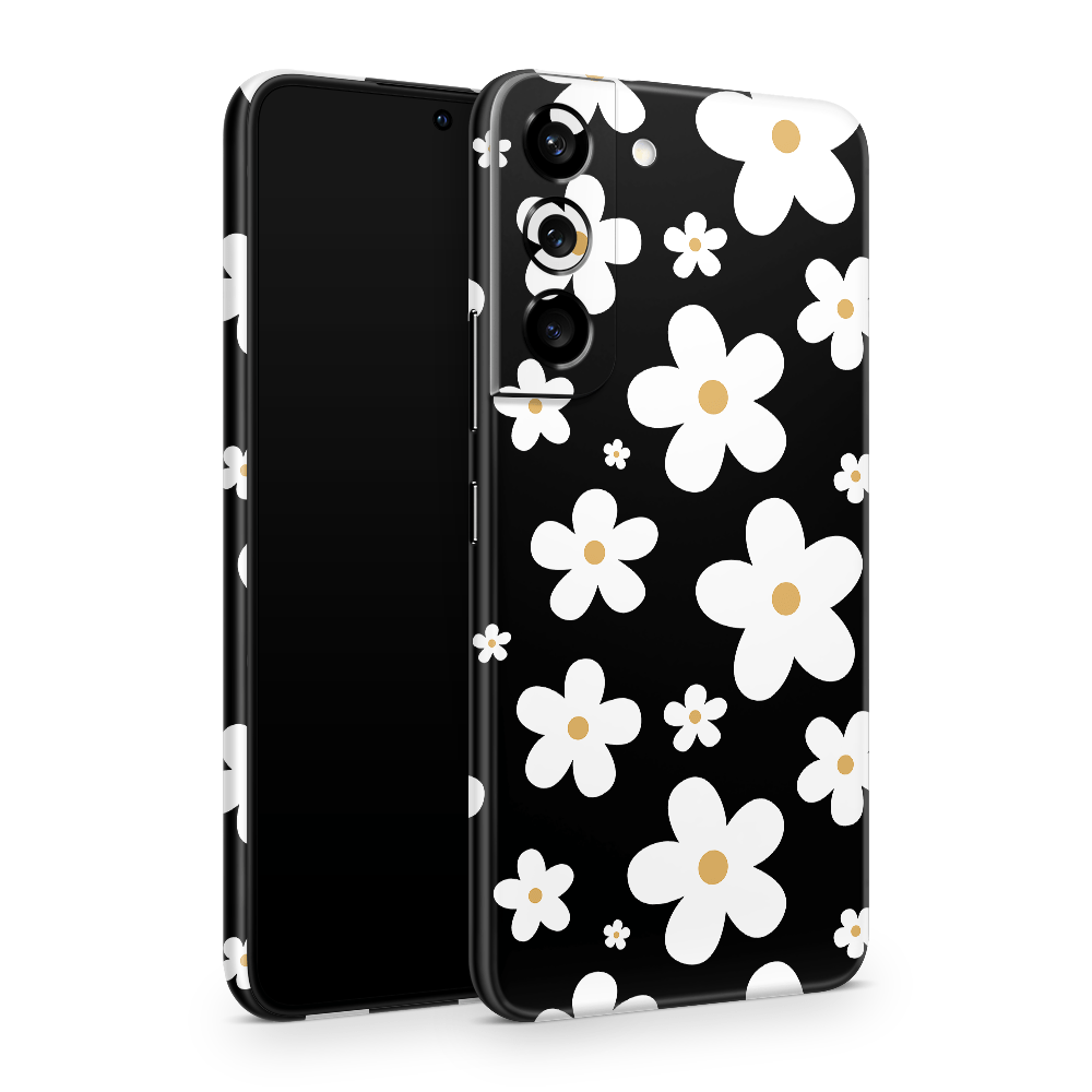 Monochrome Daisy Samsung Galaxy S Skins