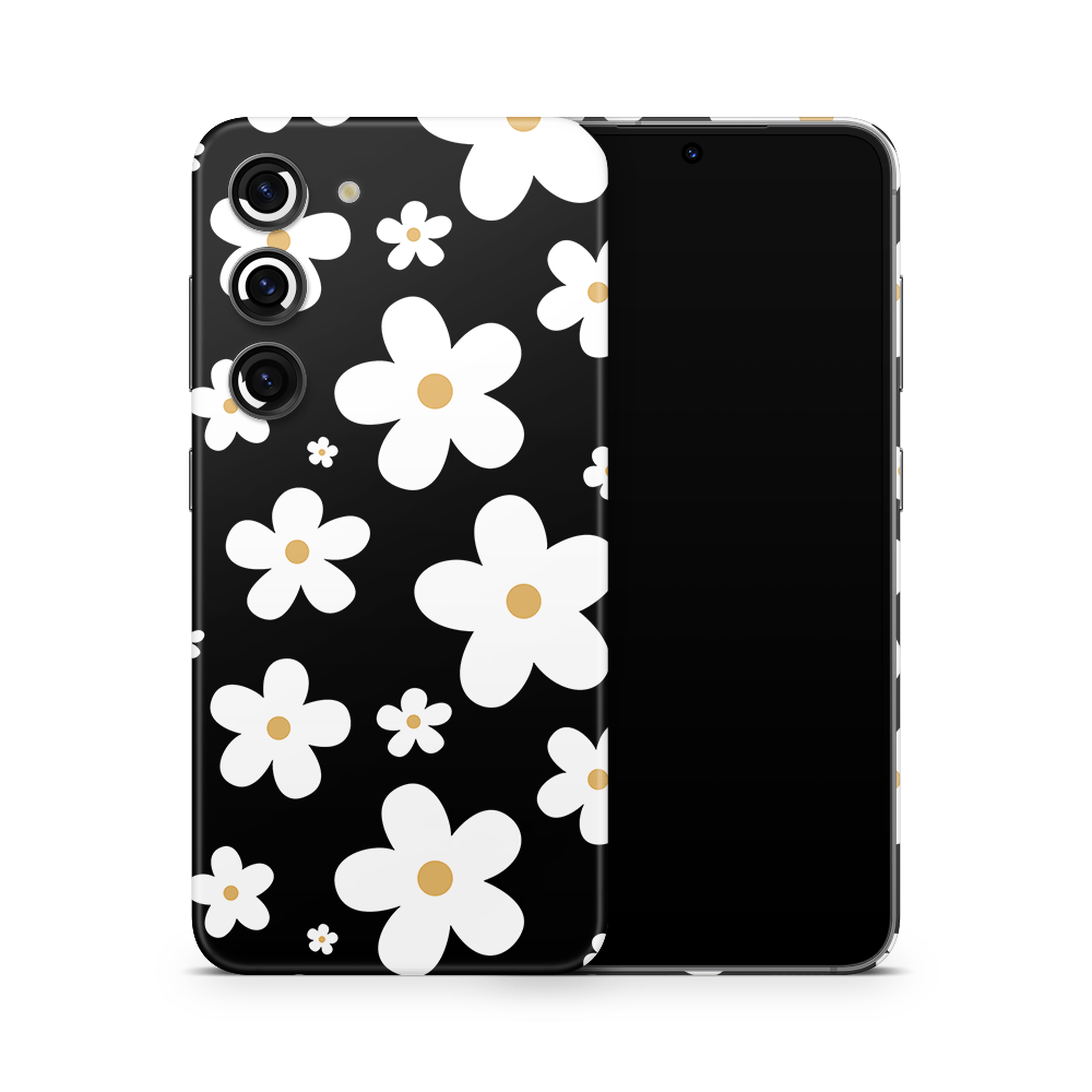 Monochrome Daisy Samsung Galaxy S Skins