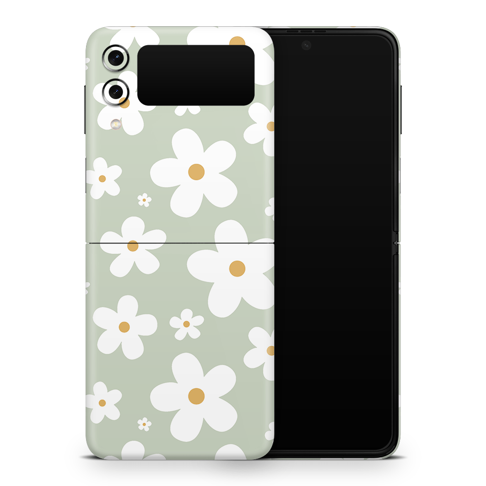 Sage Daisies Samsung Galaxy Z Flip / Fold Skins