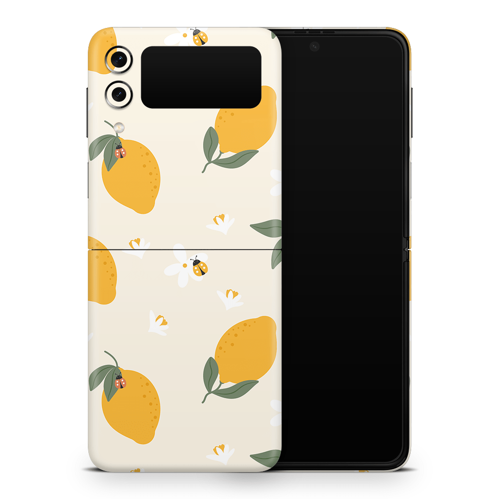 Zesty Lemons Beige Samsung Galaxy Z Flip / Fold Skins