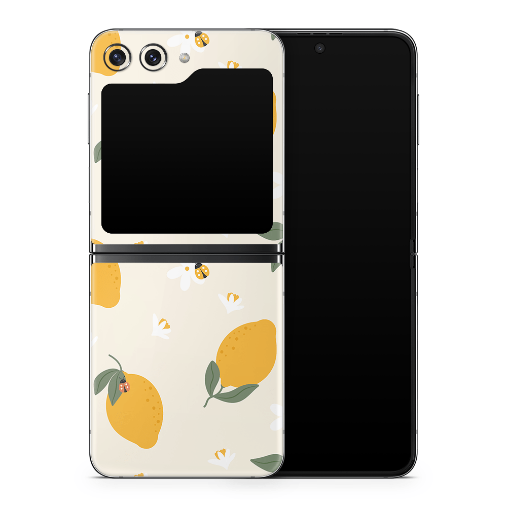 Zesty Lemons Beige Samsung Galaxy Z Flip / Fold Skins