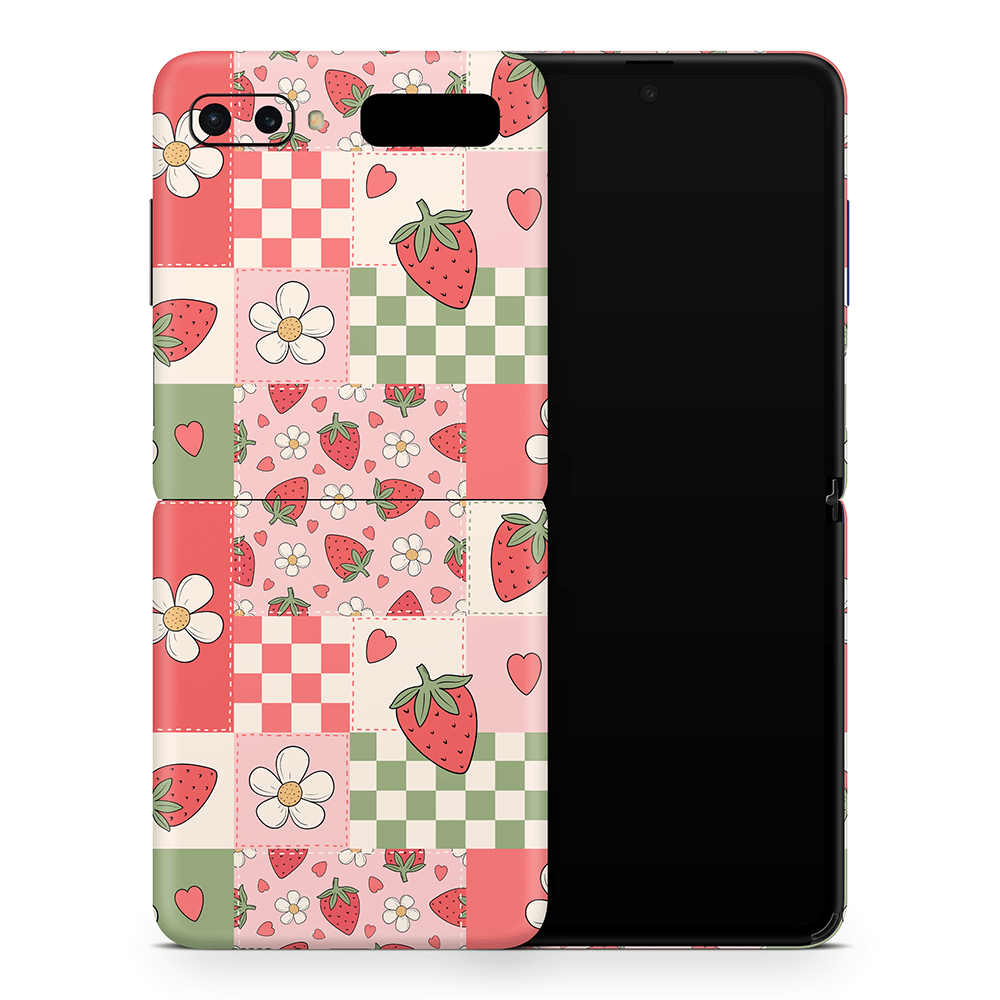 Strawberry Patchwork Samsung Galaxy Z Flip / Fold Skins