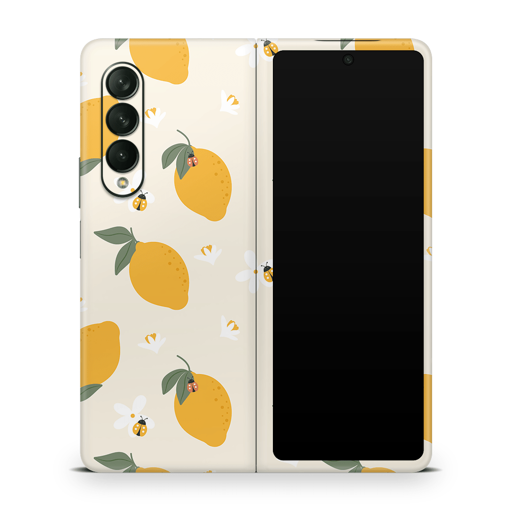 Zesty Lemons Beige Samsung Galaxy Z Flip / Fold Skins