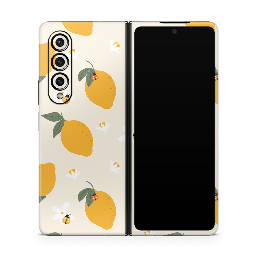 Zesty Lemons Beige Samsung Galaxy Z Flip / Fold Skins