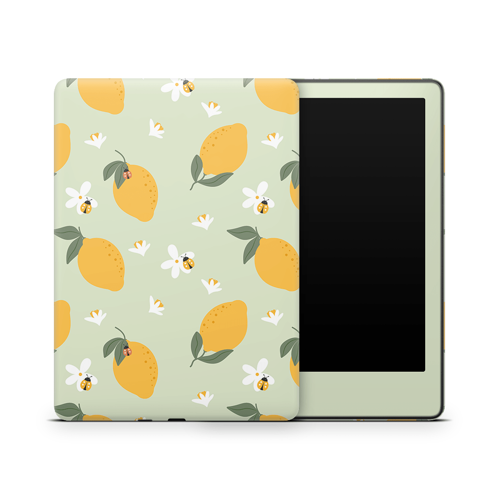 Zesty Lemons Green Amazon Kindle Skins