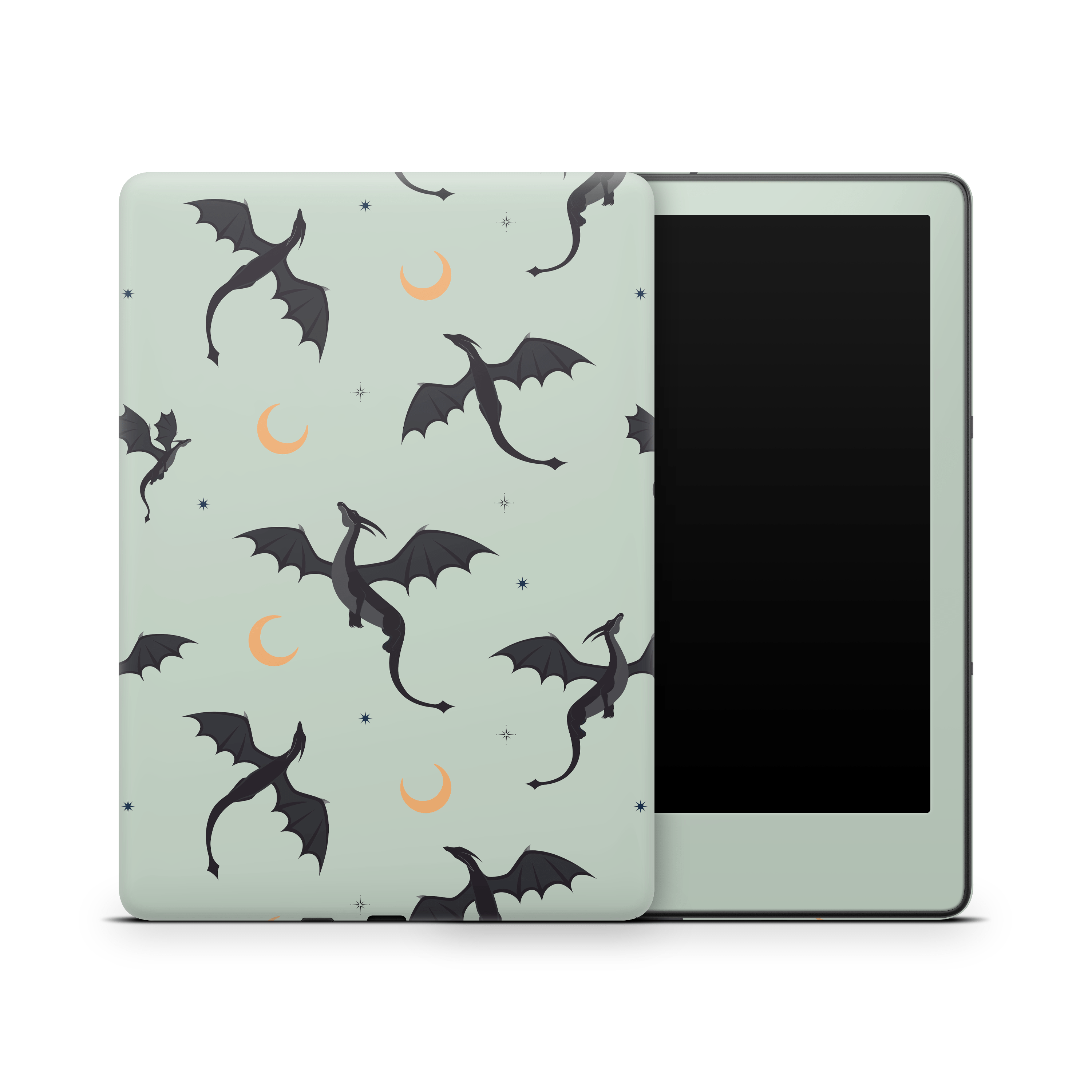 Celestial Dragons (Green) Kindle Skins | Fourth Wing Officially Licensed