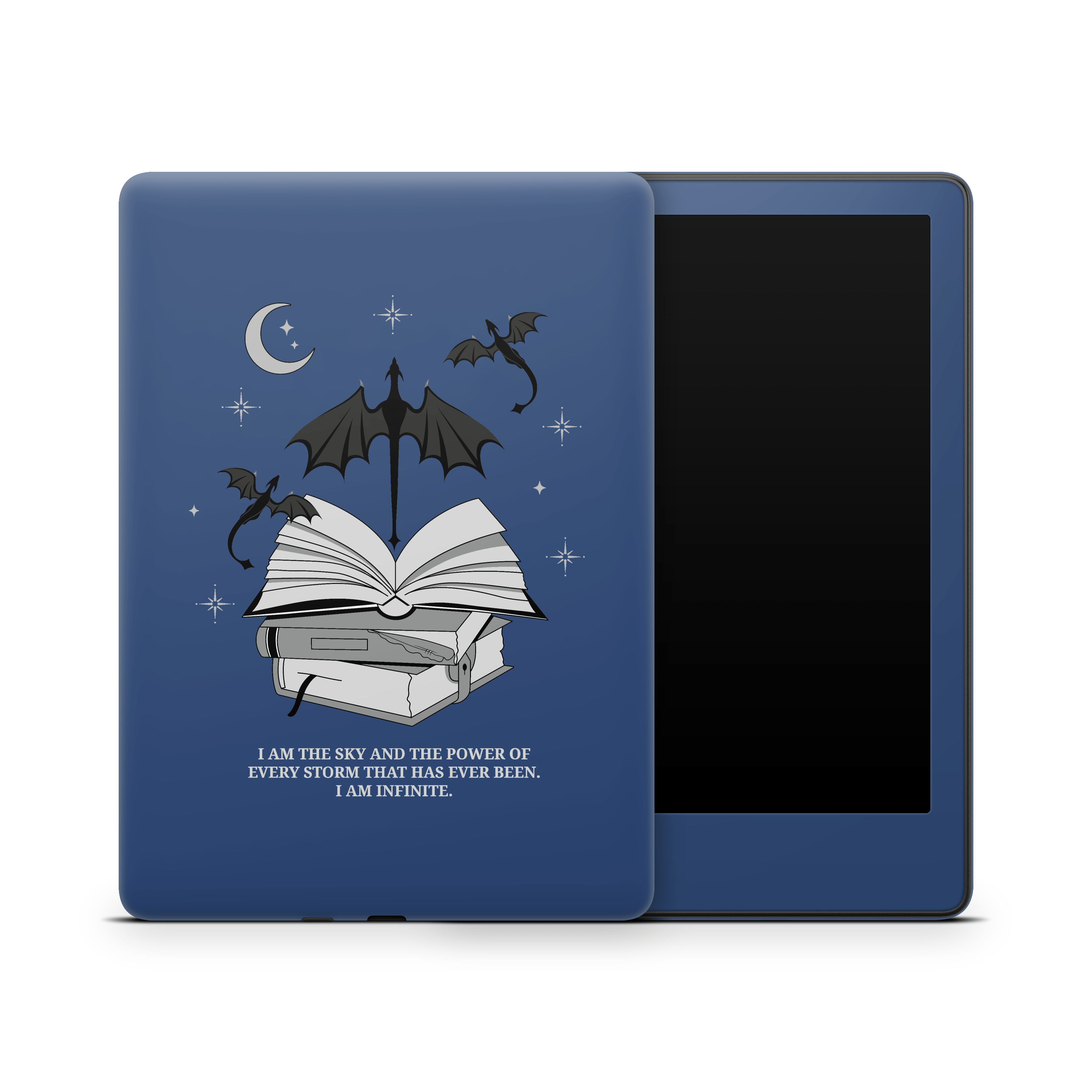 I Am Infinite (Navy) Kindle Skins | Fourth Wing Officially Licensed