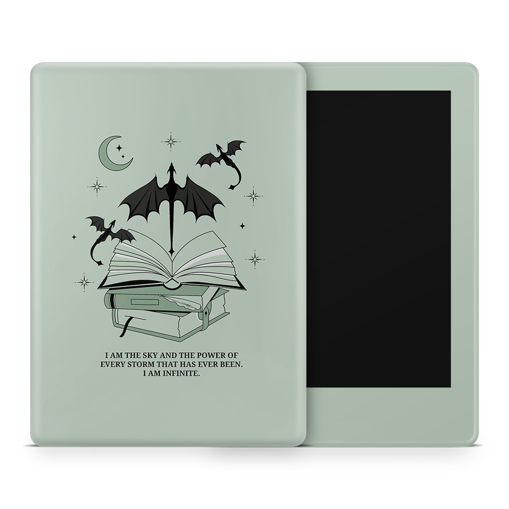 I Am Infinite (Green) Kindle Skins | Fourth Wing Officially Licensed