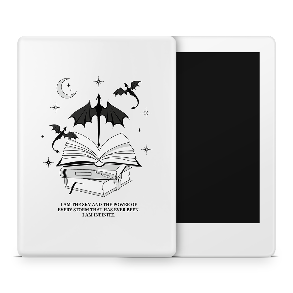 I Am Infinite (Light Grey) Kindle Skins | Fourth Wing Officially Licensed