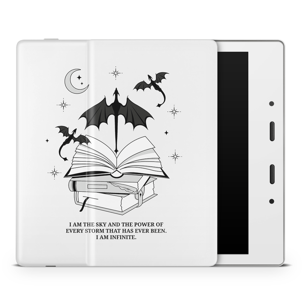 I Am Infinite (Light Grey) Kindle Skins | Fourth Wing Officially Licensed