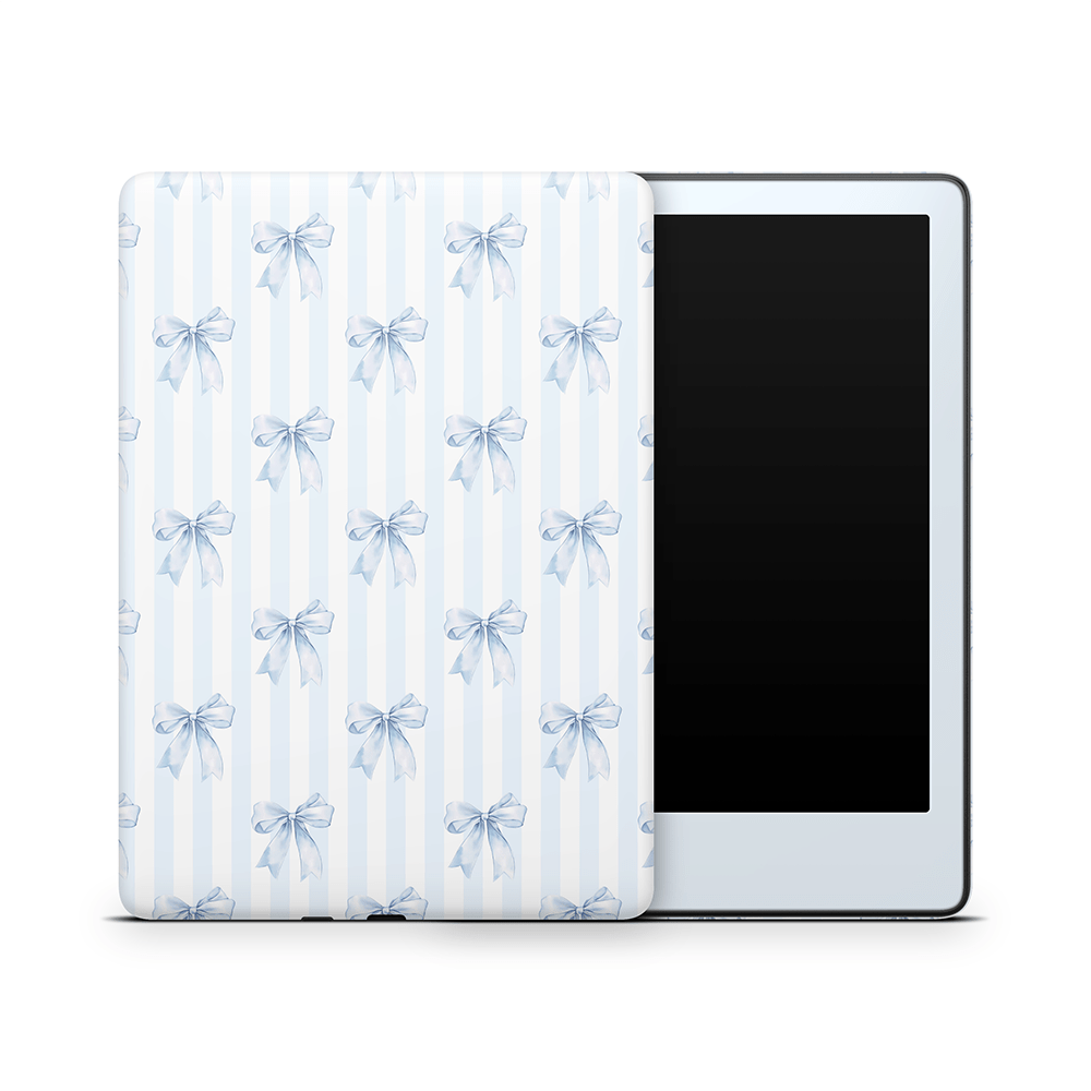Sky Blue Bows Amazon Kindle Skins