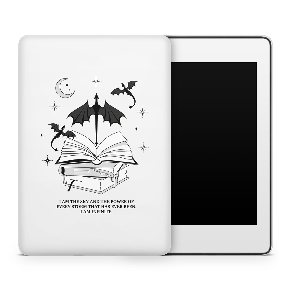 I Am Infinite (Light Grey) Kindle Skins | Fourth Wing Officially Licensed