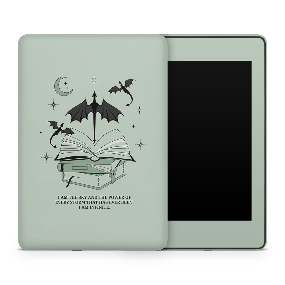 I Am Infinite (Green) Kindle Skins | Fourth Wing Officially Licensed
