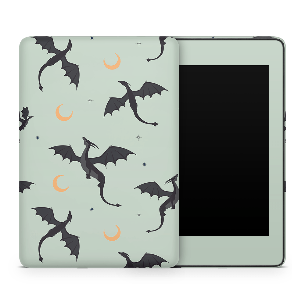 Celestial Dragons (Green) Kindle Skins | Fourth Wing Officially Licensed