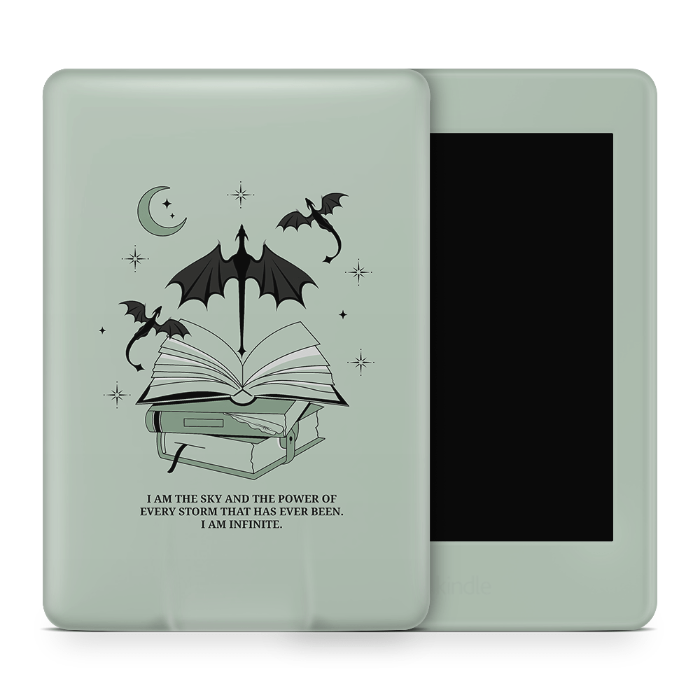 I Am Infinite (Green) Kindle Skins | Fourth Wing Officially Licensed