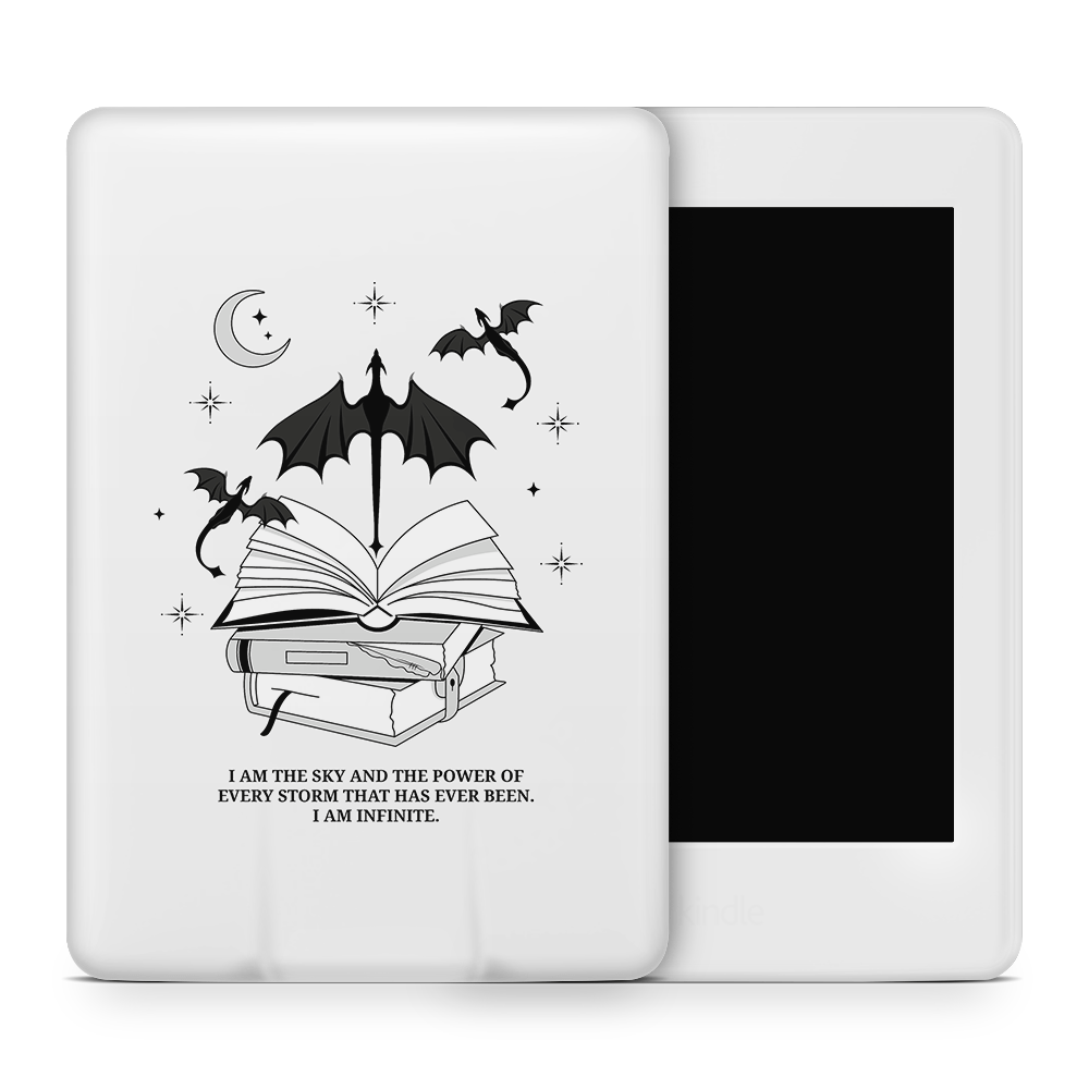 I Am Infinite (Light Grey) Kindle Skins | Fourth Wing Officially Licensed