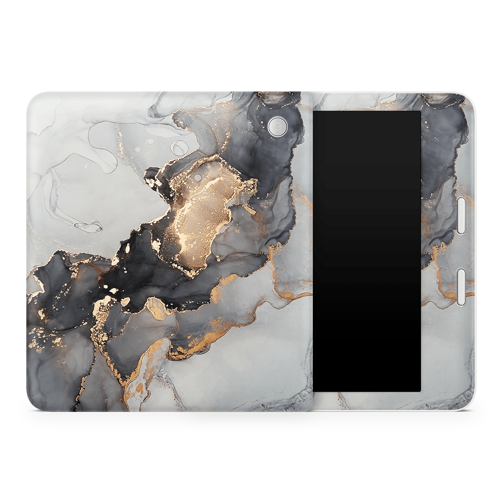 Black Marble Kobo Skins
