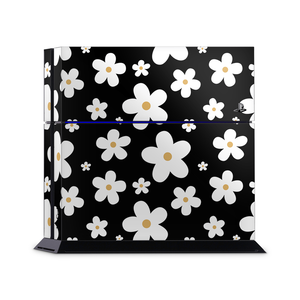Monochrome Daisy PS4 | PS4 Pro | PS4 Slim Skins