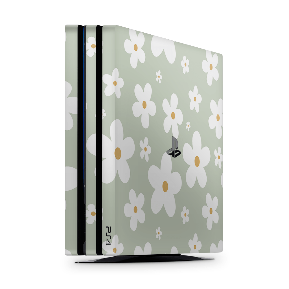 Sage Daisies PS4 | PS4 Pro | PS4 Slim Skins