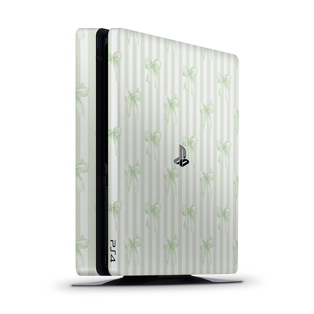 Soft Green Bows PS4 | PS4 Pro | PS4 Slim Skins