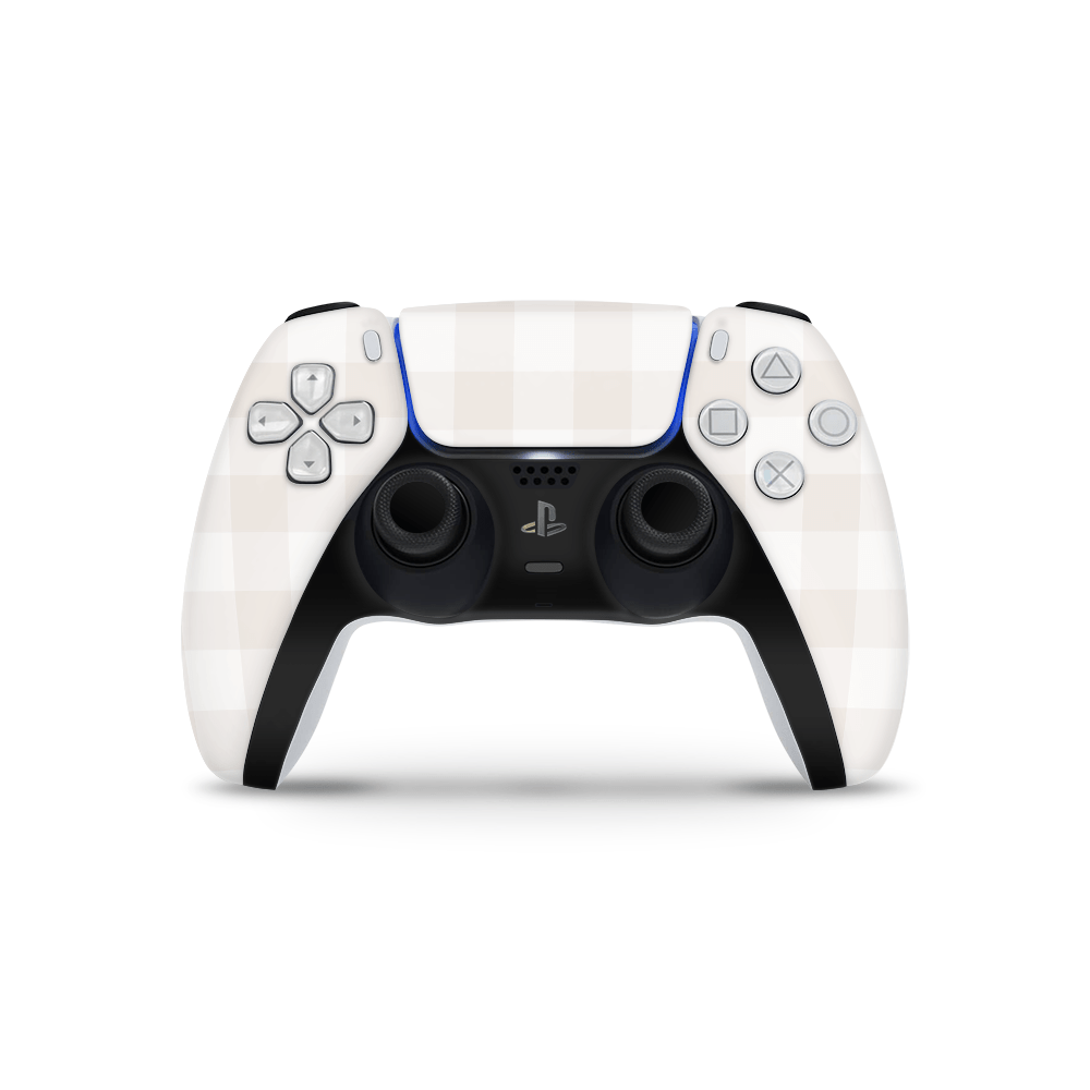 Beige Linen PS5 Controller Skin