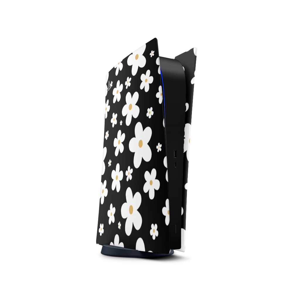 Monochrome Daisy PS5 Skins