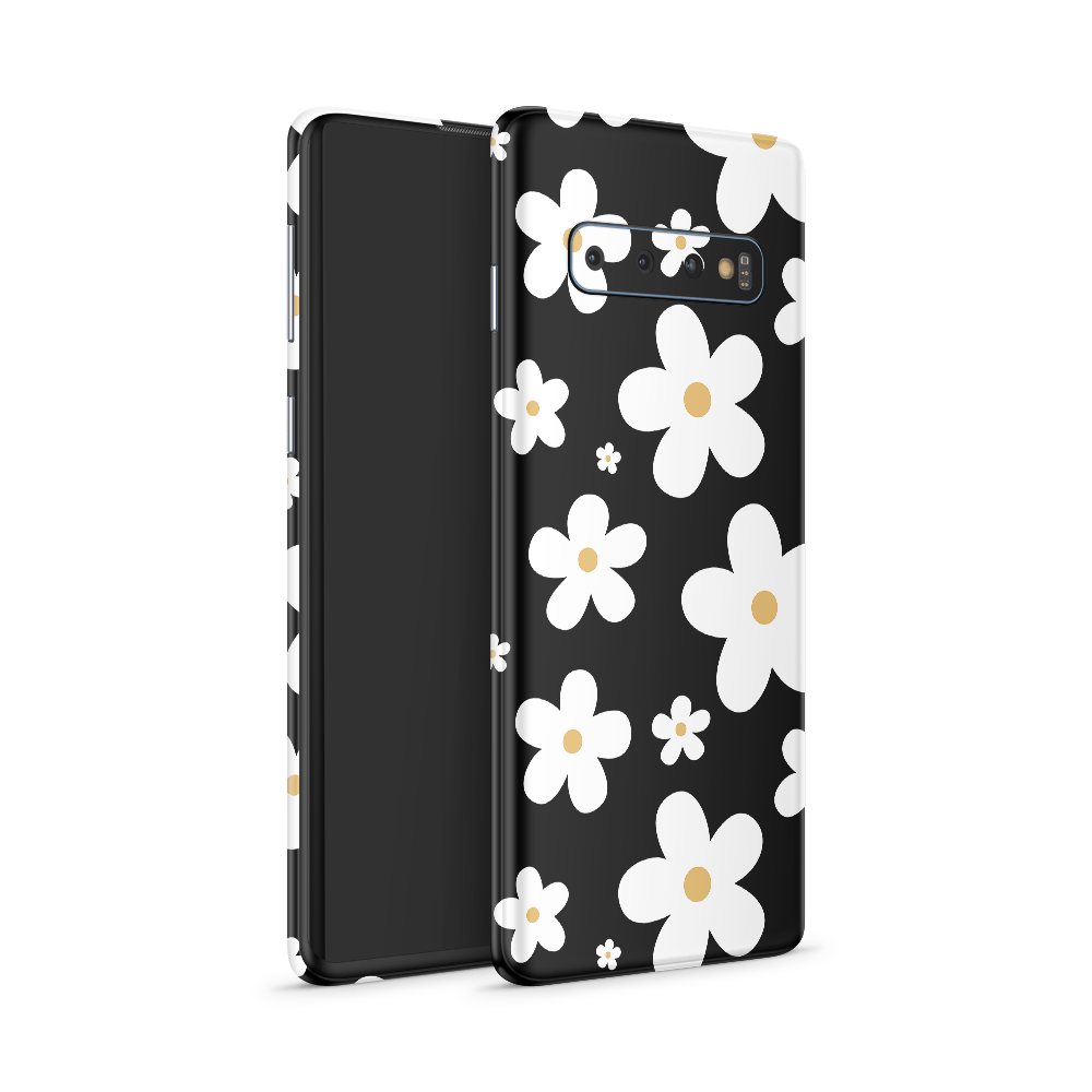 Monochrome Daisy Samsung Galaxy S Skins