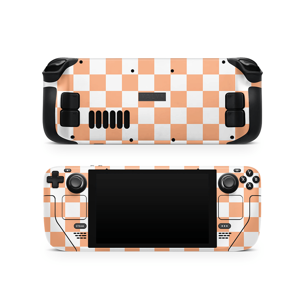 Thai Tea Checkered Steam Deck LCD / OLED Skin