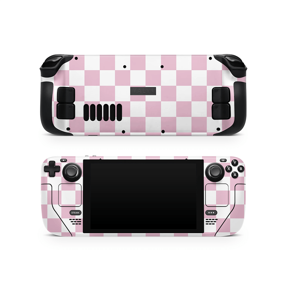Rose Checkered Steam Deck LCD / OLED Skin