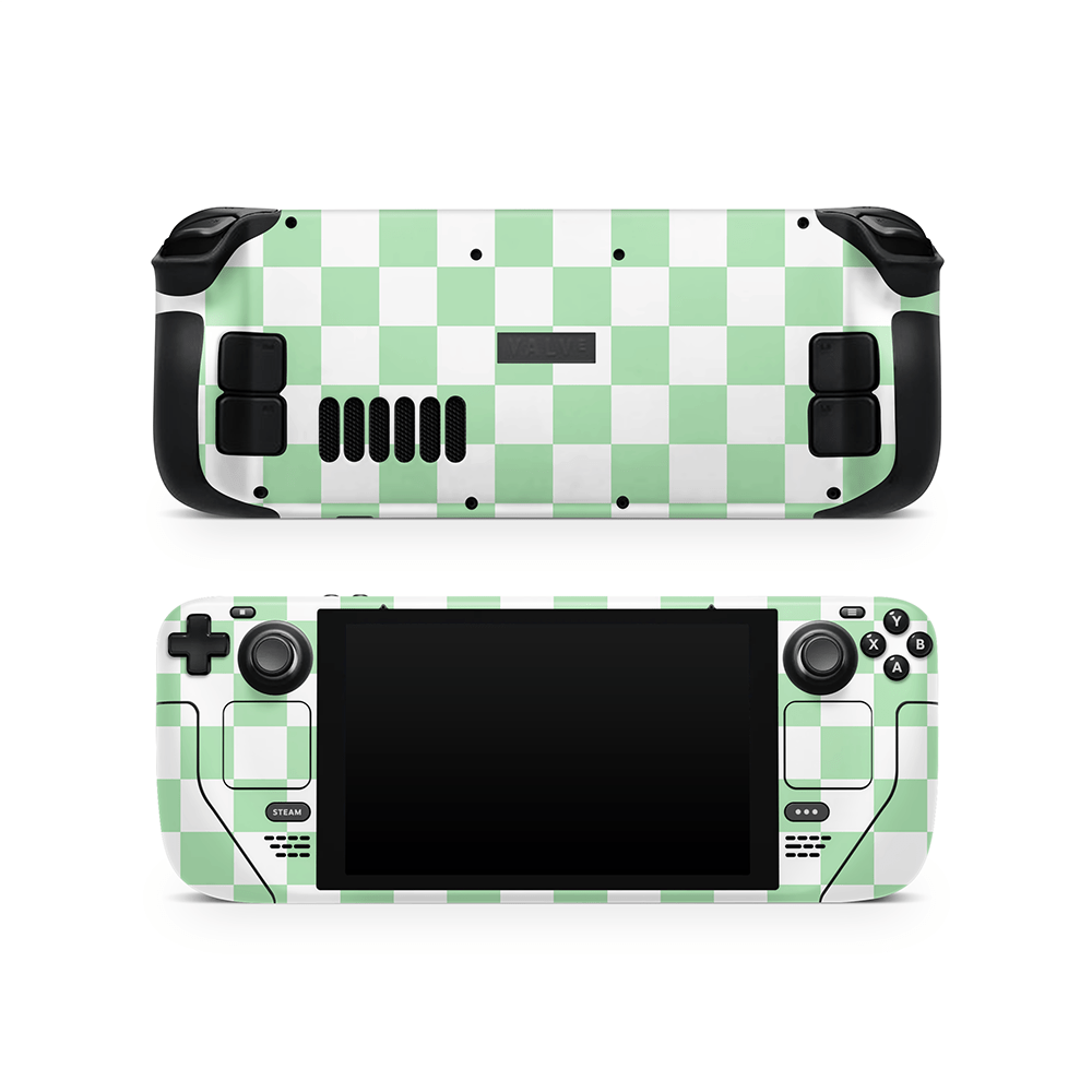 Matcha Checkered Steam Deck LCD / OLED Skin