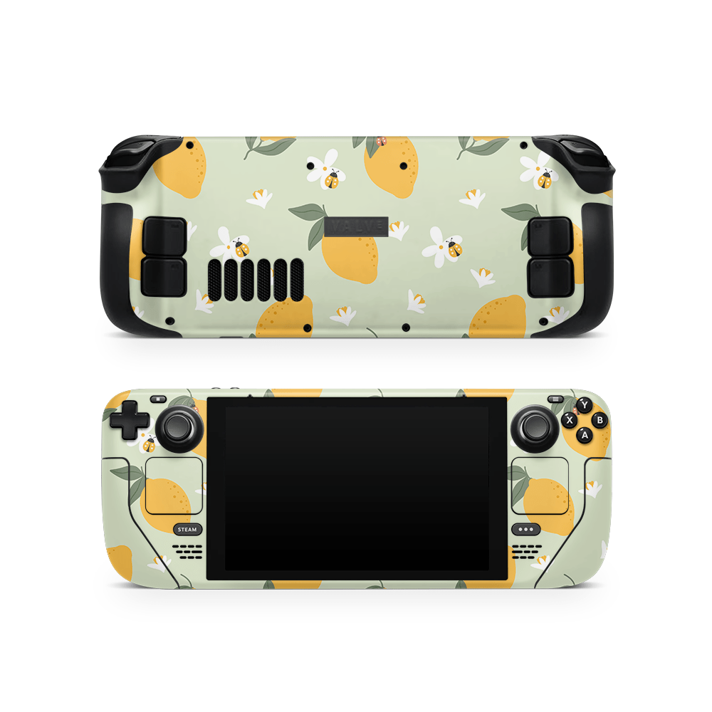 Zesty Lemons Green Steam Deck LCD / OLED Skin