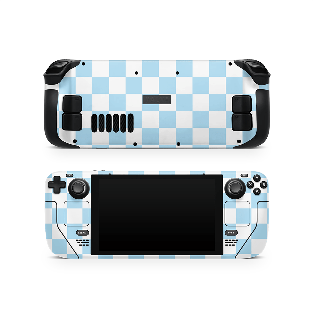 Blueberry Checkered Steam Deck LCD / OLED Skin