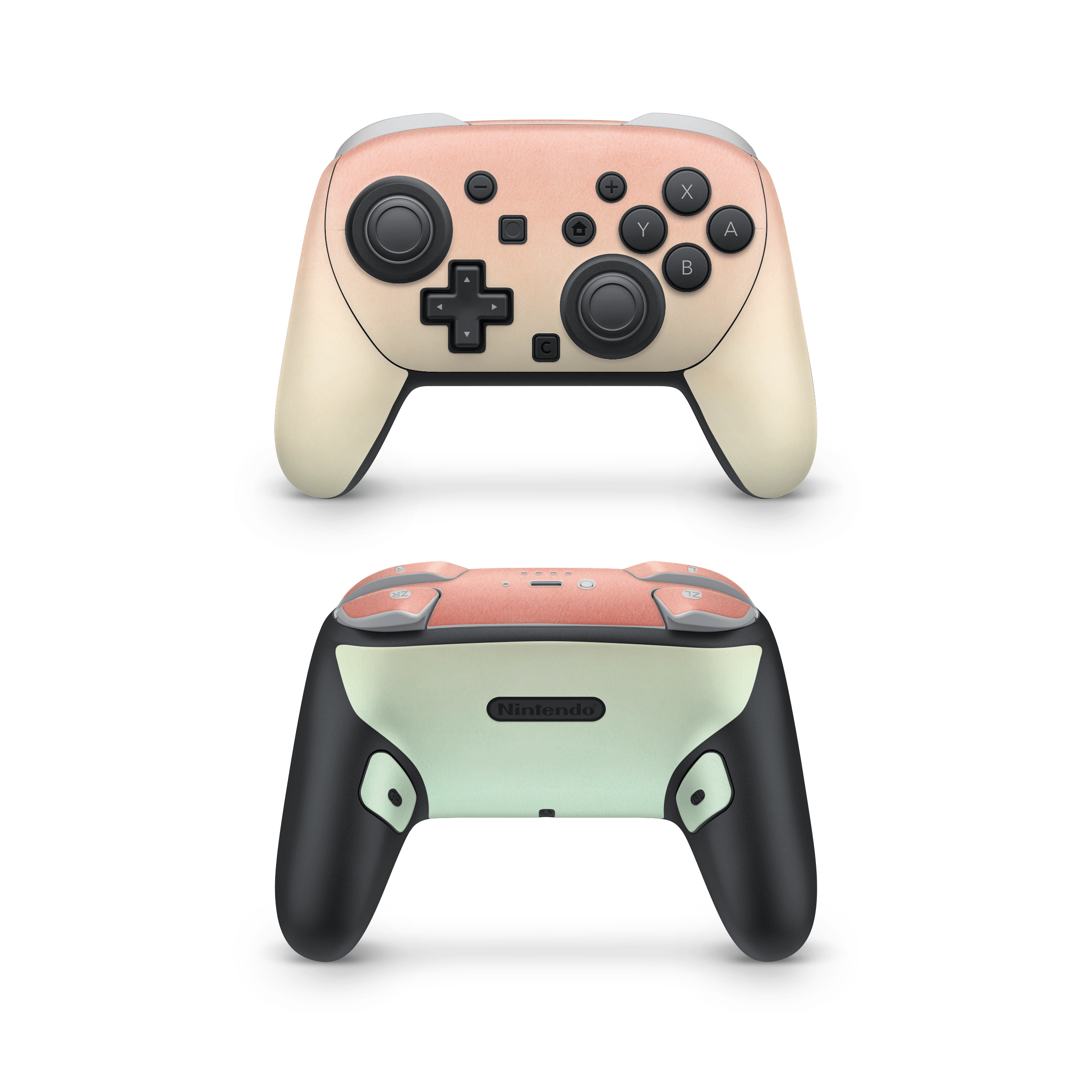 Peachy Sunset Nintendo Switch Pro Controller Skins