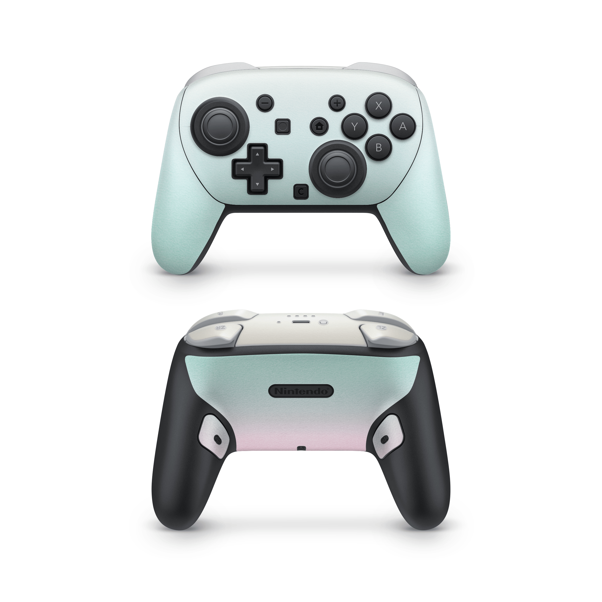Mint Skies Nintendo Switch Pro Controller Skins