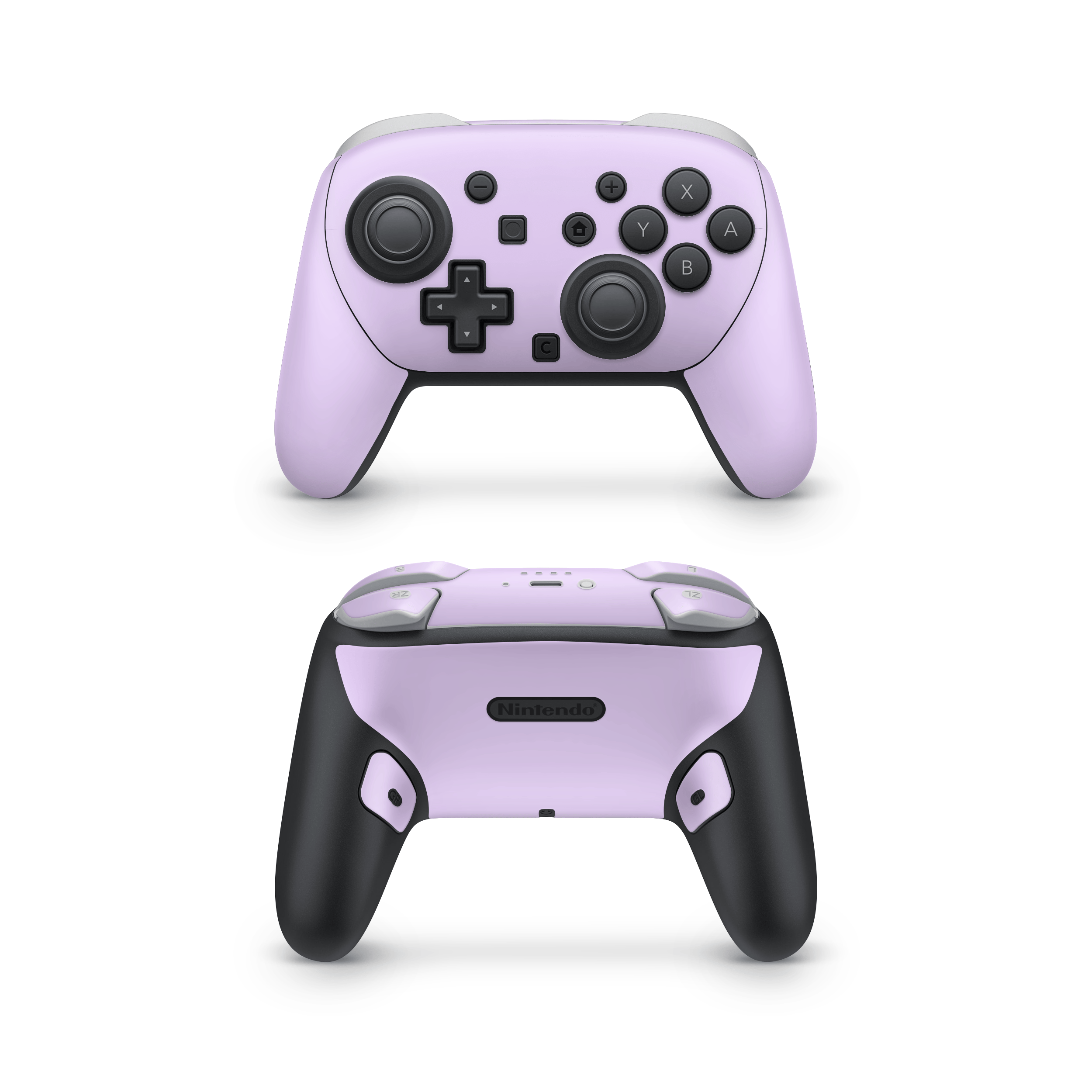 Pastel Lilac Nintendo Switch Pro Controller Skins
