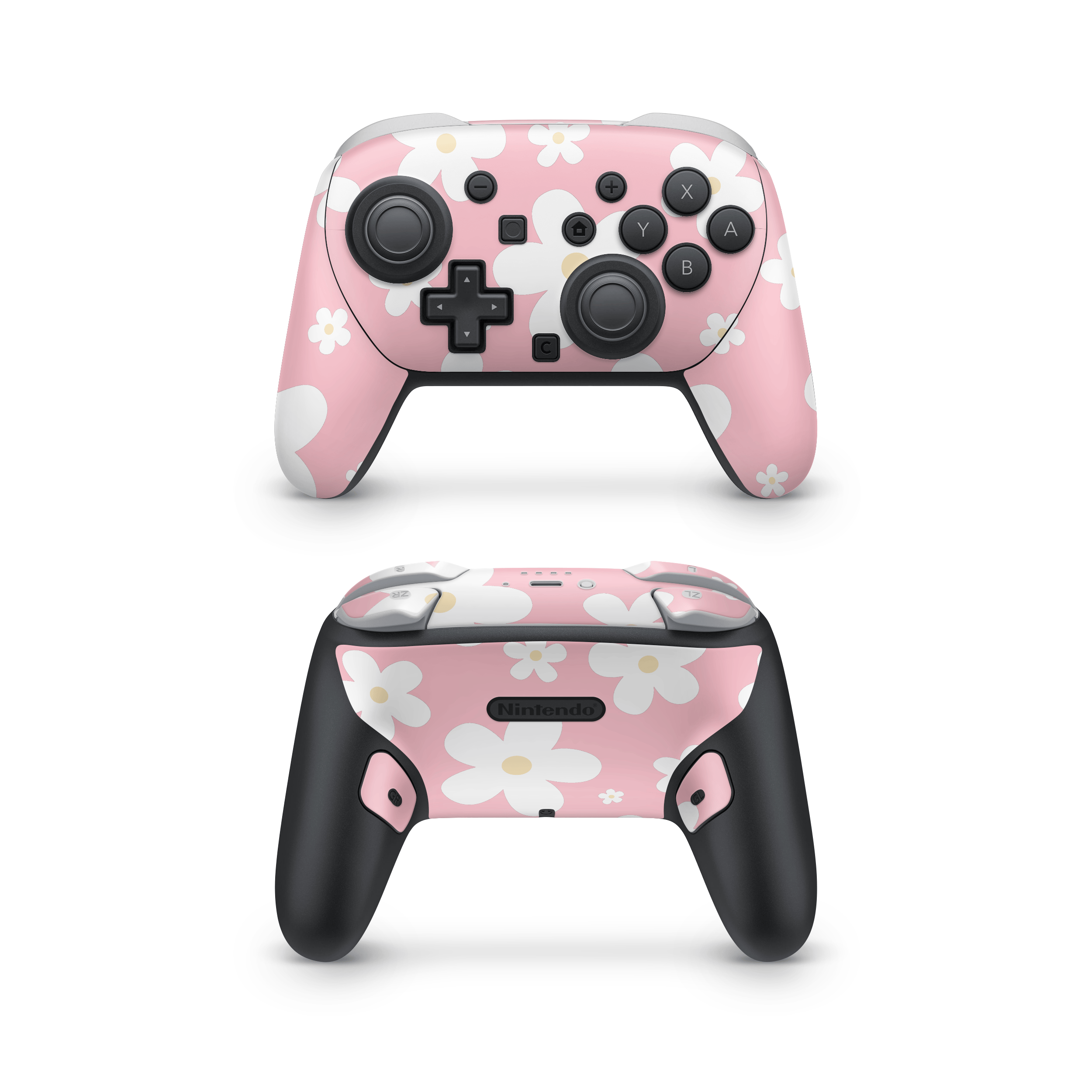 Sweet Daisies Nintendo Switch Pro Controller Skins