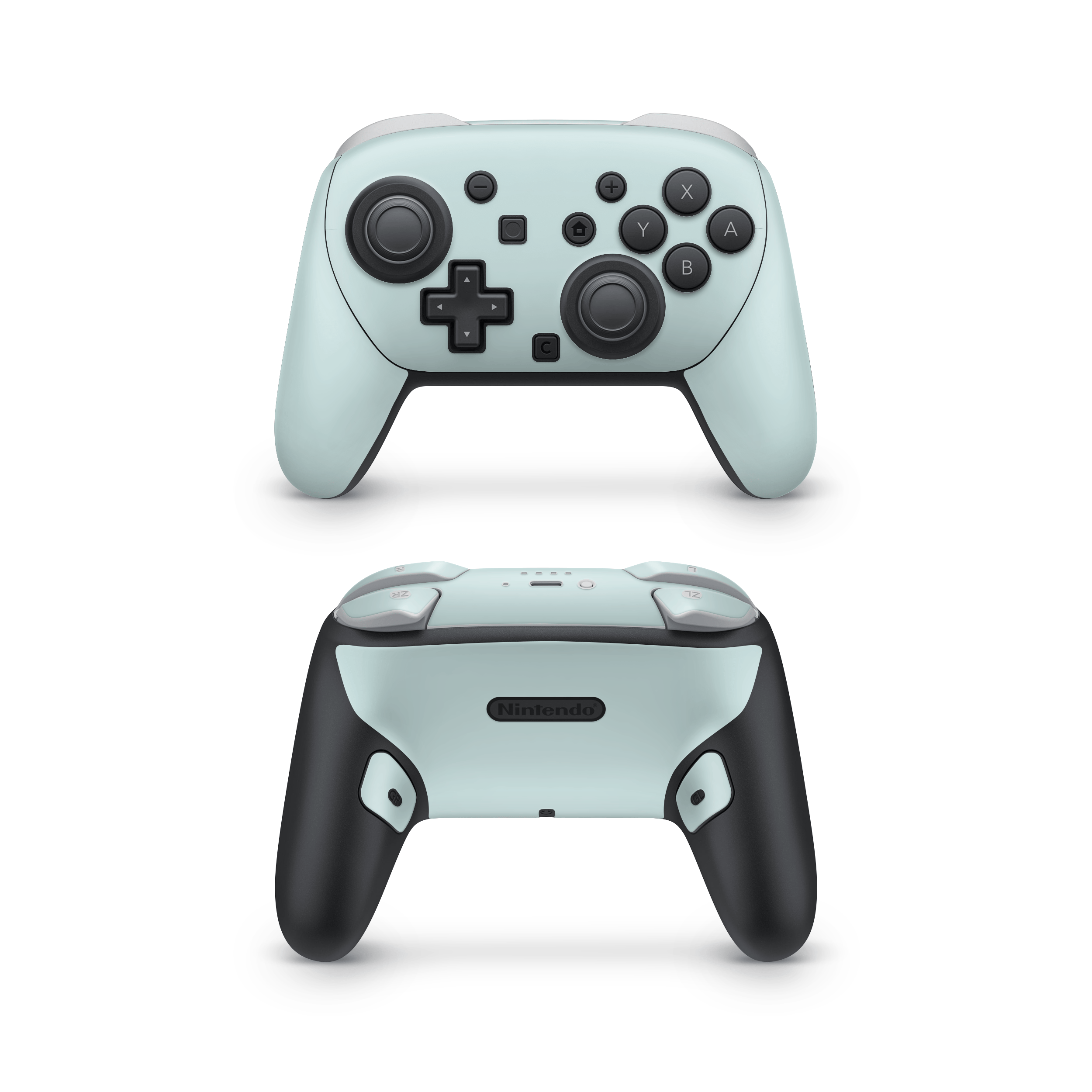 Dusty Blue Nintendo Switch Pro Controller Skins