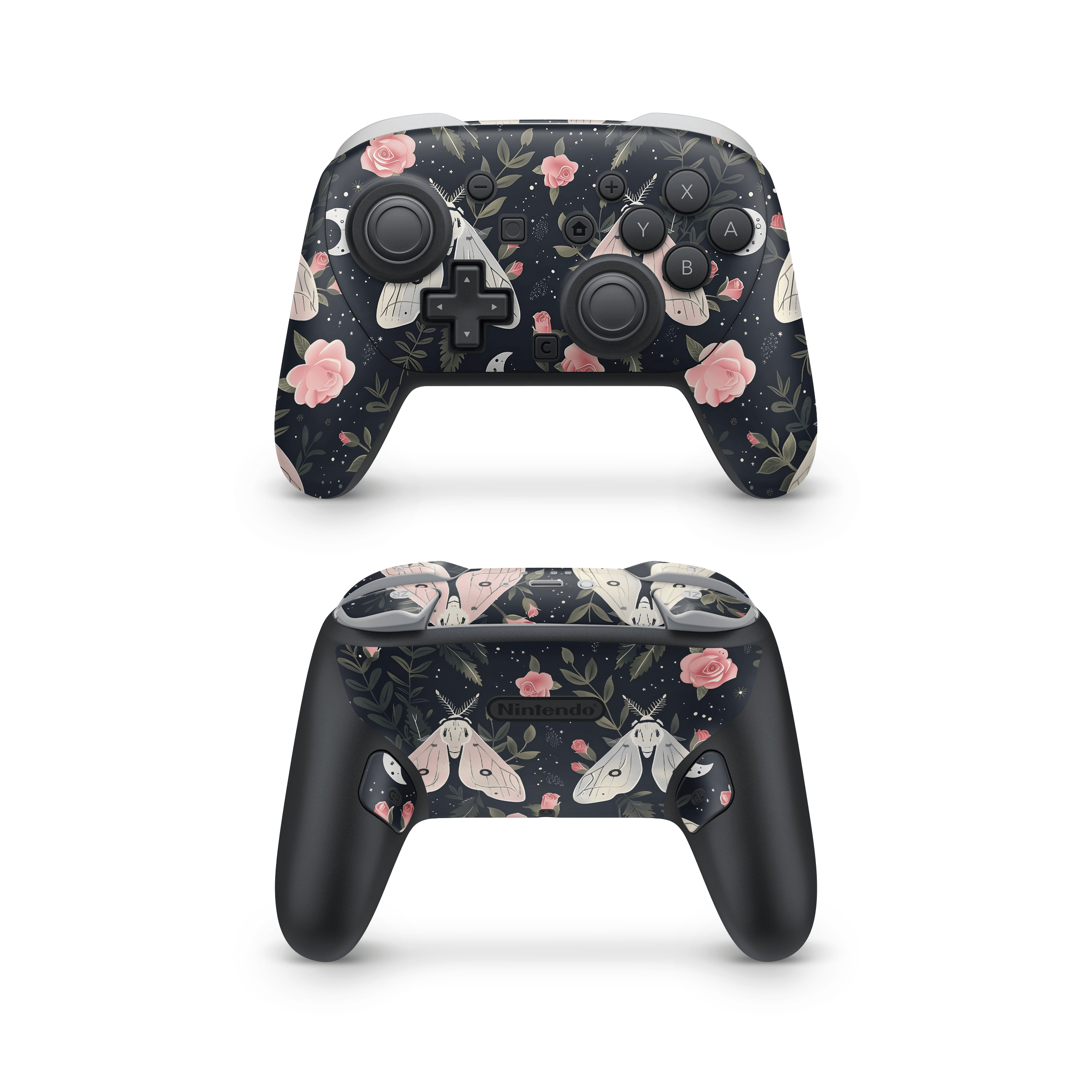 Gentle Moths Nintendo Switch Pro Controller Skins