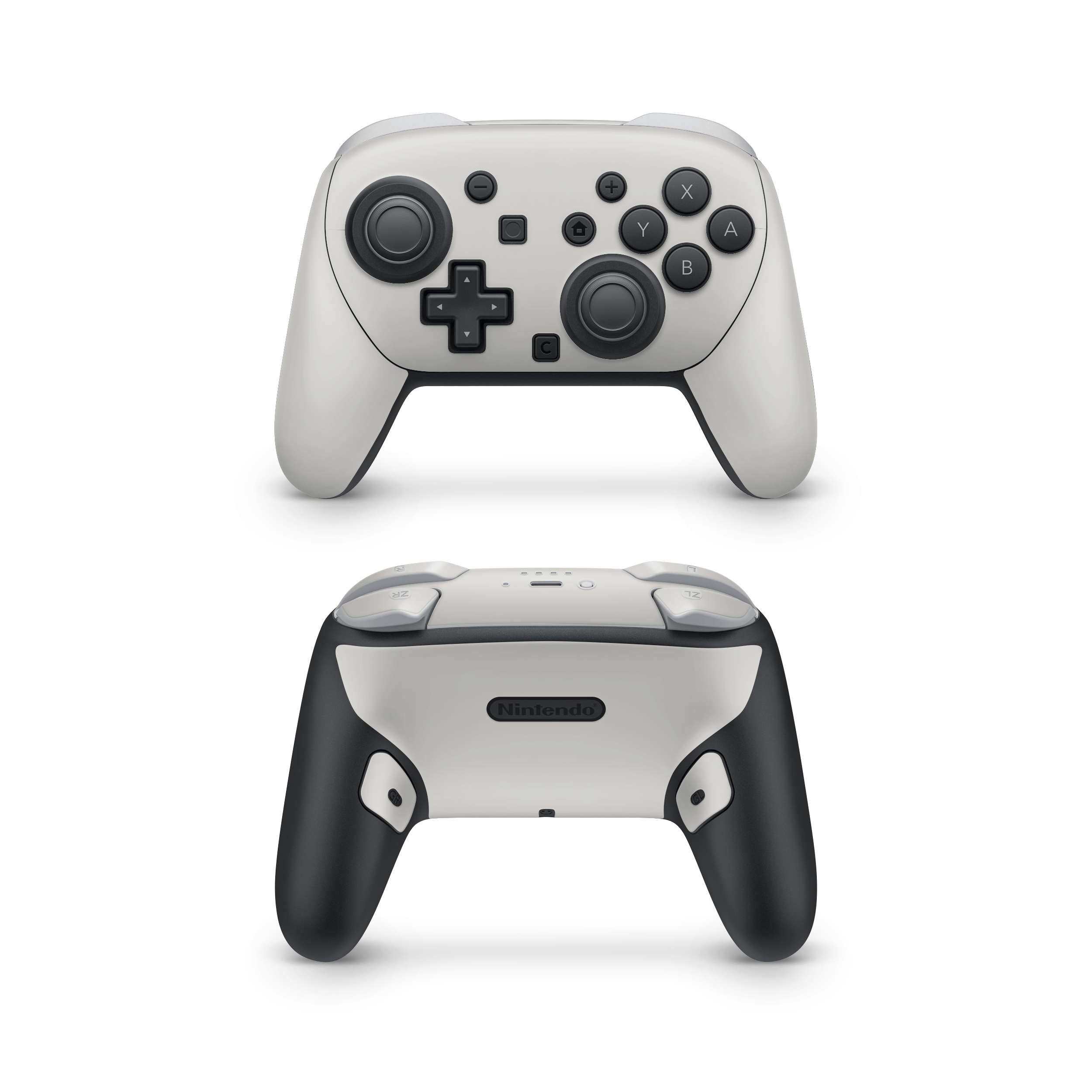 Warm Grey Nintendo Switch Pro Controller Skins