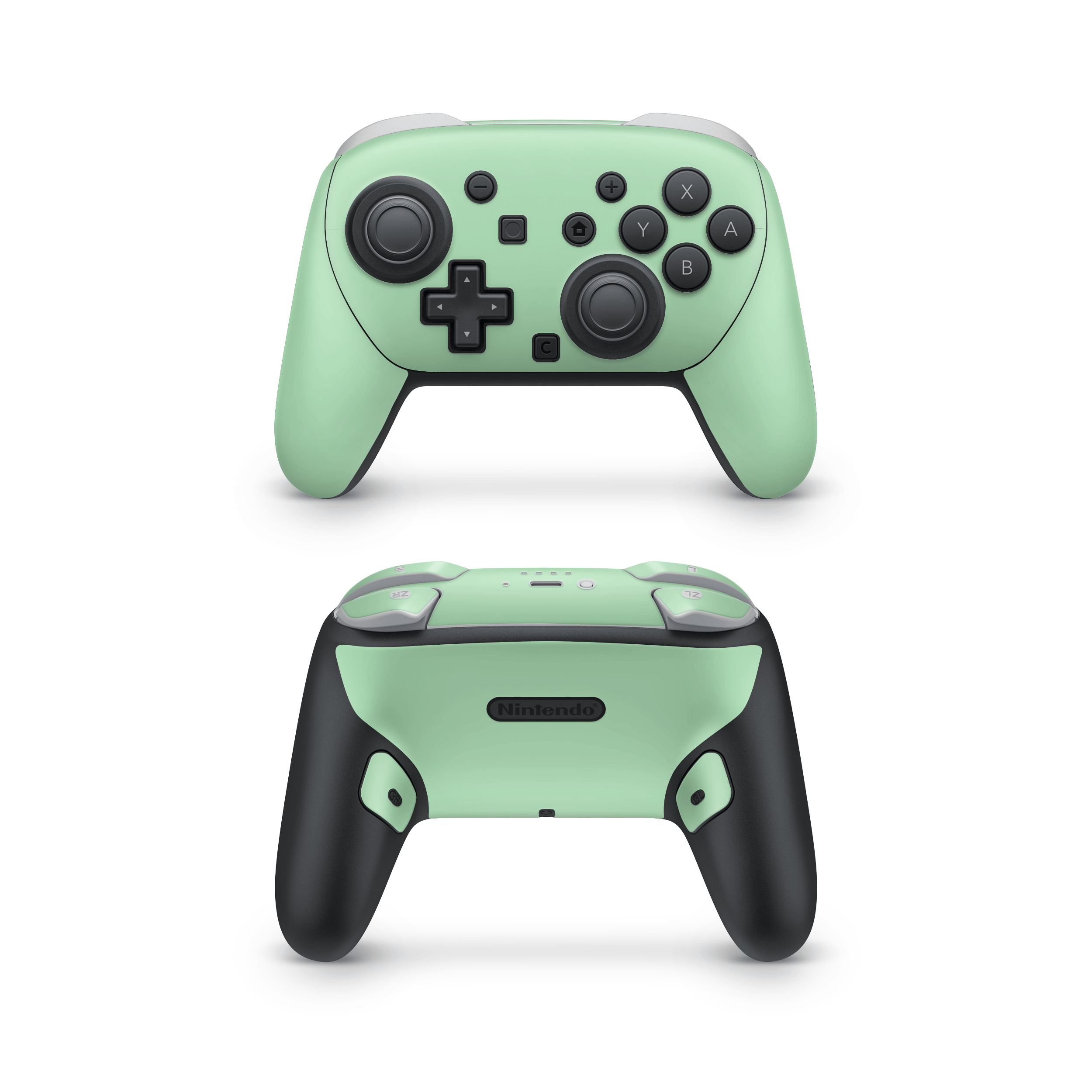 Pastel Green Nintendo Switch Pro Controller Skins