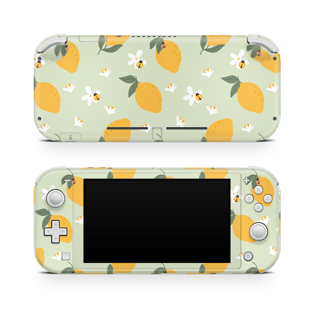 Zesty Lemons Green Nintendo Switch Lite Skin