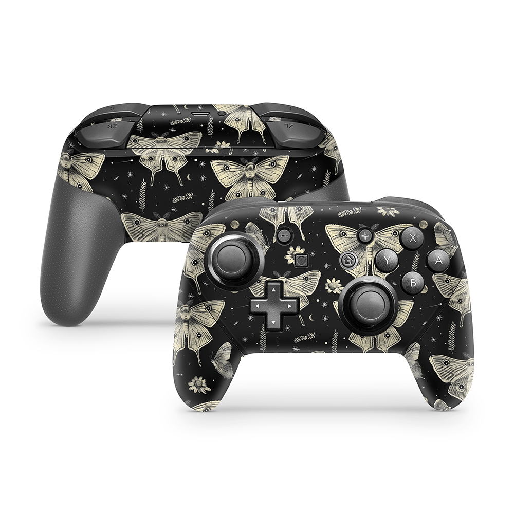 Oriental Moths Nintendo Switch Pro Controller Skins