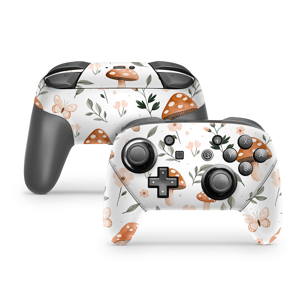 Spring Mushies Nintendo Switch Pro Controller Skin
