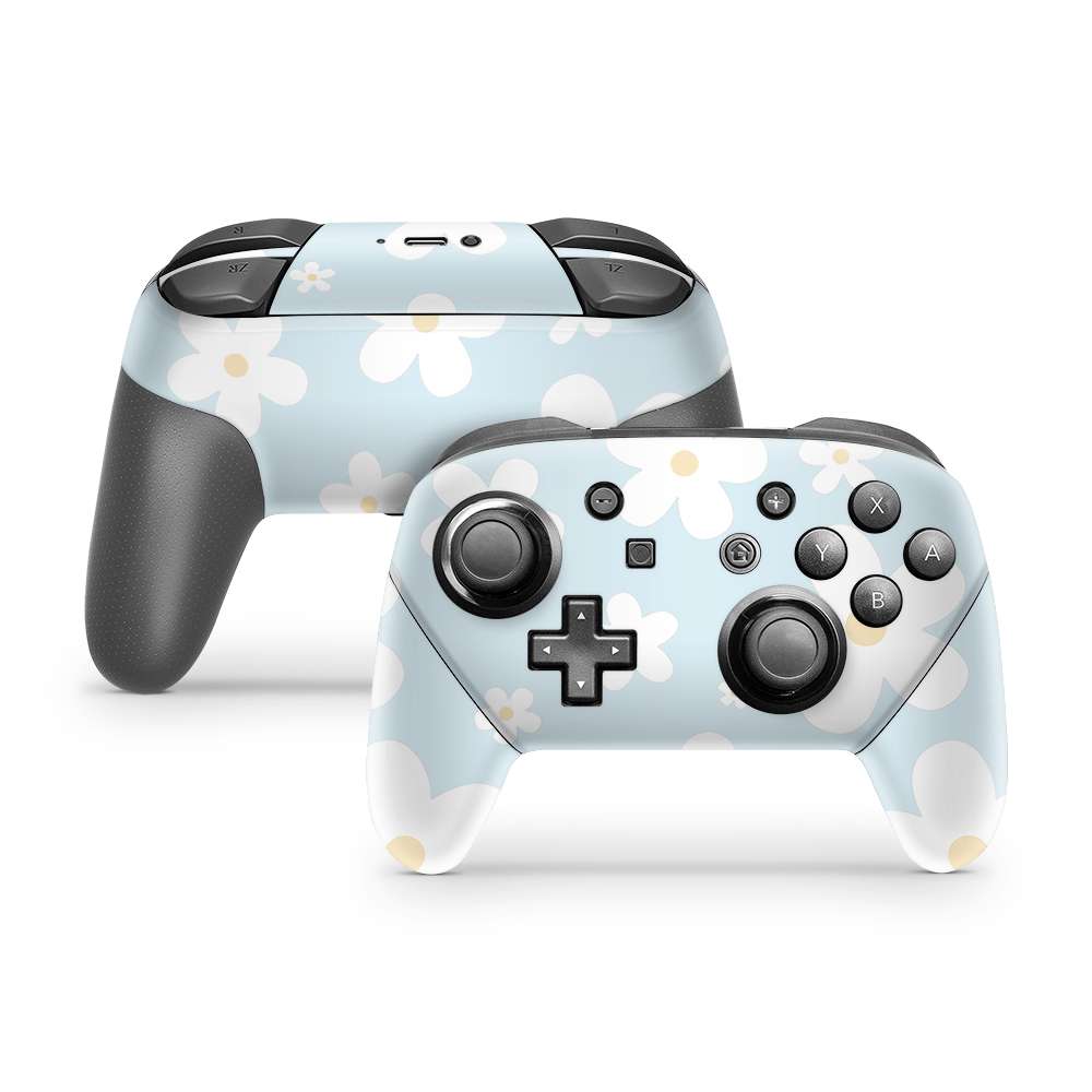 Serene Daisies Nintendo Switch Pro Controller Skins