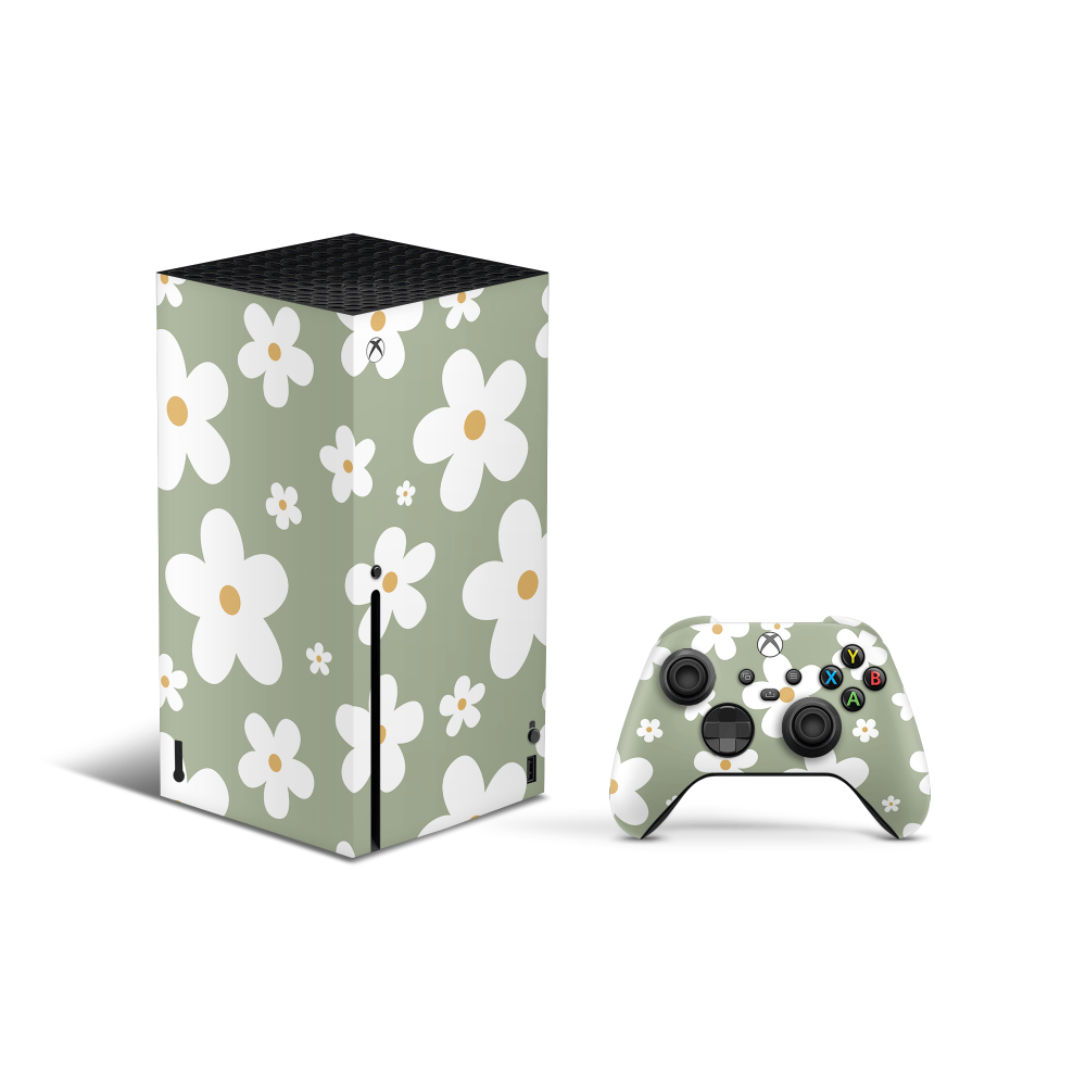 Verdant Daisies Xbox Series X Skin