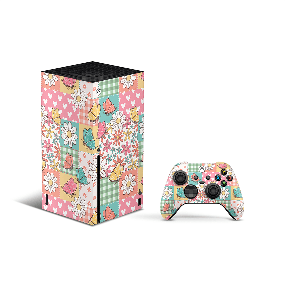 Butterfly Patchwork Xbox Series X Skin