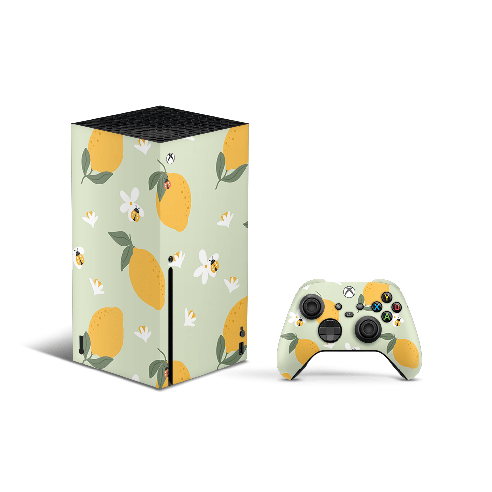 Zesty Lemons Green Xbox Series X Skin