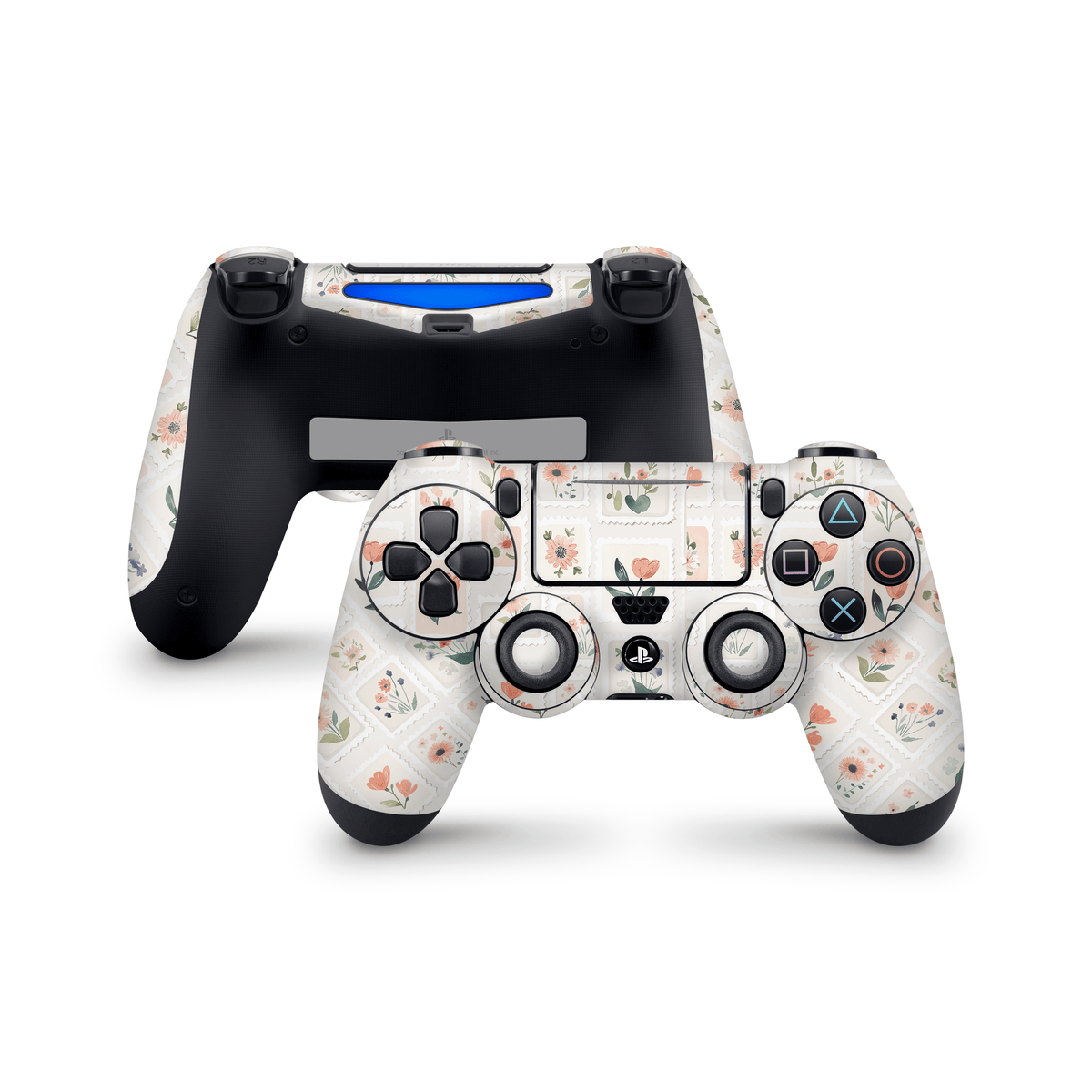 Garden Flower Stamps PS4 Controller skin