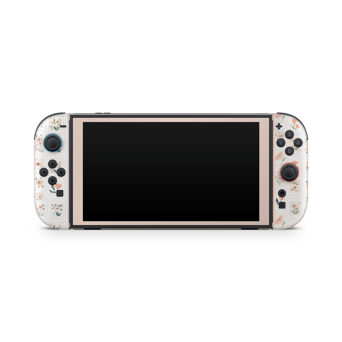 Garden Flower Stamps Nintendo Switch 2 Decal Skin
