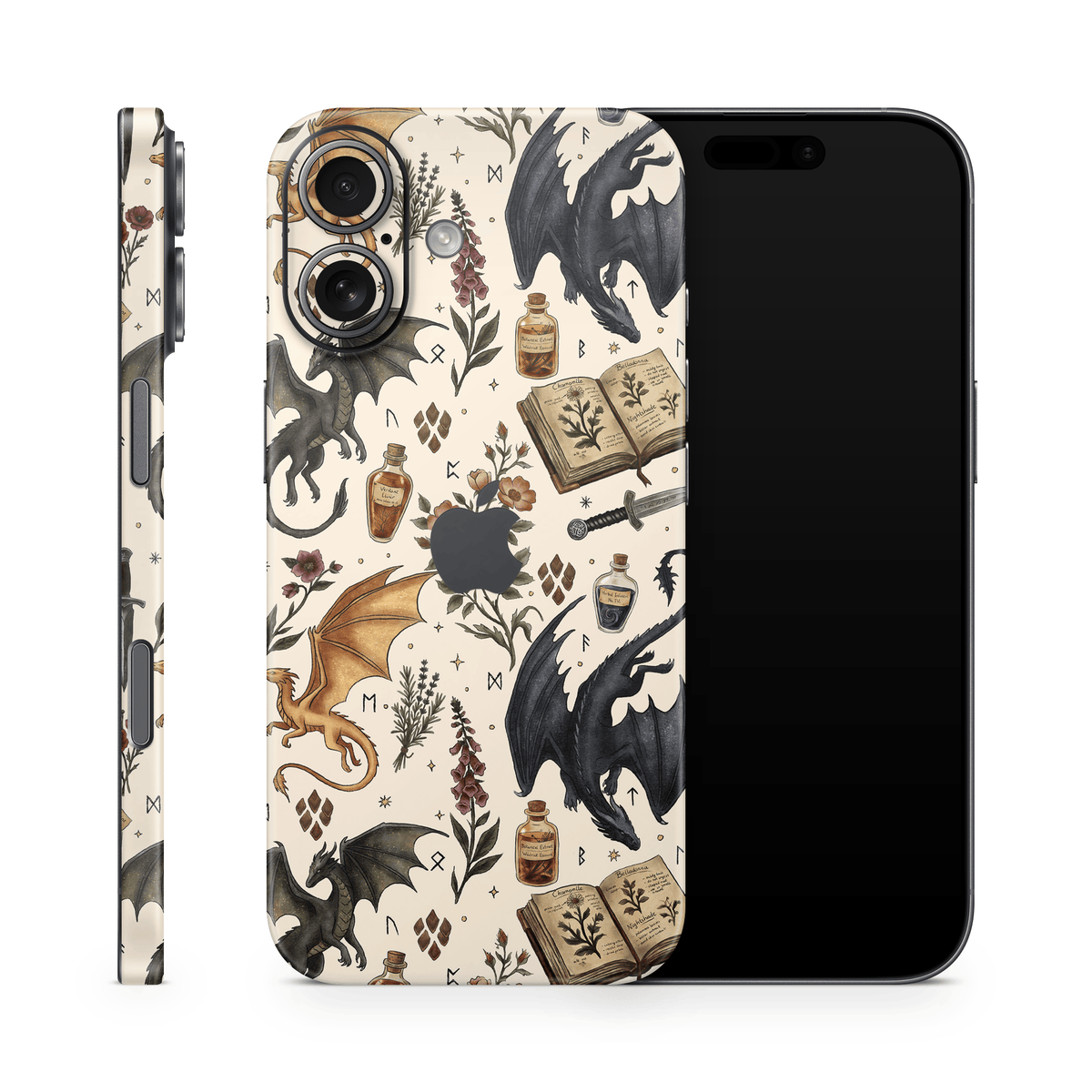 Gilded Dragons Apple iPhone Decal Skins